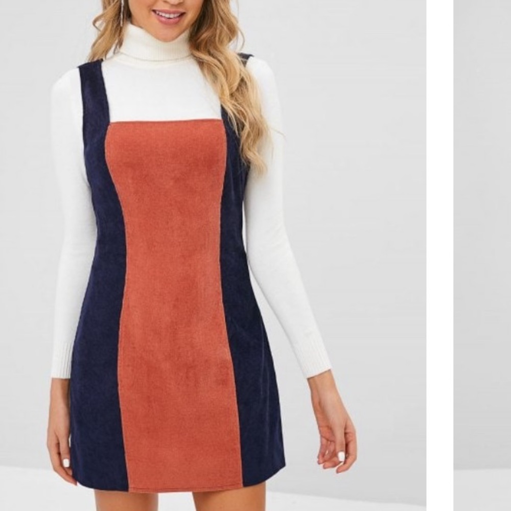 Zaful Pinafore Dress/ Overall Dress